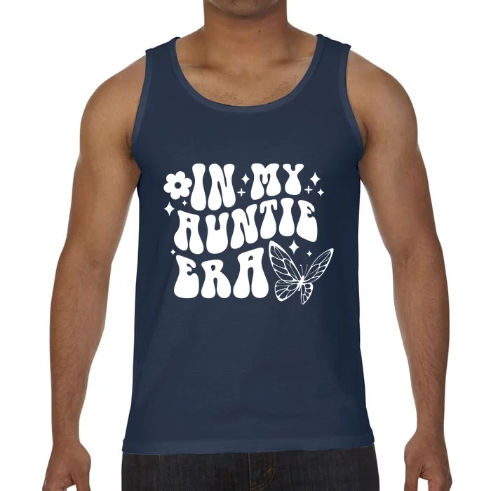 In My Auntie Era Fun Aunt Butterfly Comfort Colors® Tank Top