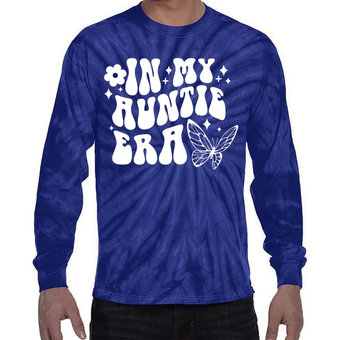 In My Auntie Era Fun Aunt Butterfly Tie-Dye Long Sleeve Shirt