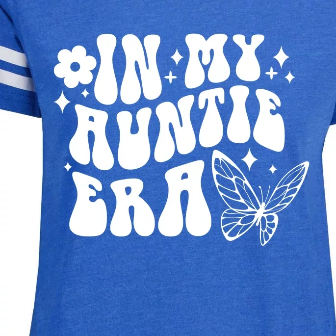 In My Auntie Era Fun Aunt Butterfly Enza Ladies Jersey Football T-Shirt