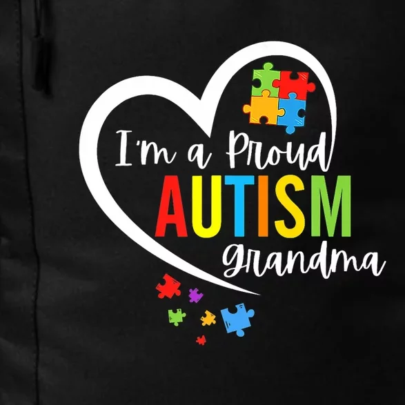 I M A Proud Grandma Love Heart Autism Awareness Puzzle Daily Commute Backpack