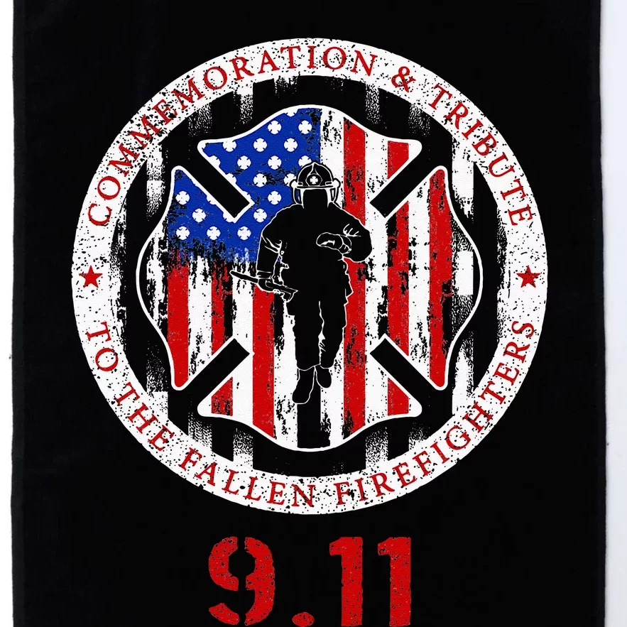 In Memory And Honor Of Firefighters Remembering 911 Platinum Collection Golf Towel