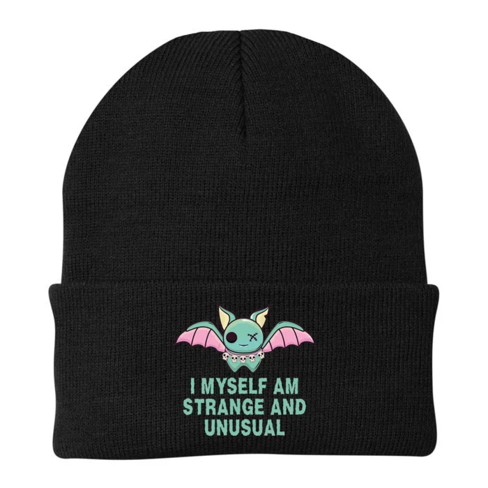 I Myself Am Strange And Unusual Halloween Bat Knit Cap Winter Beanie