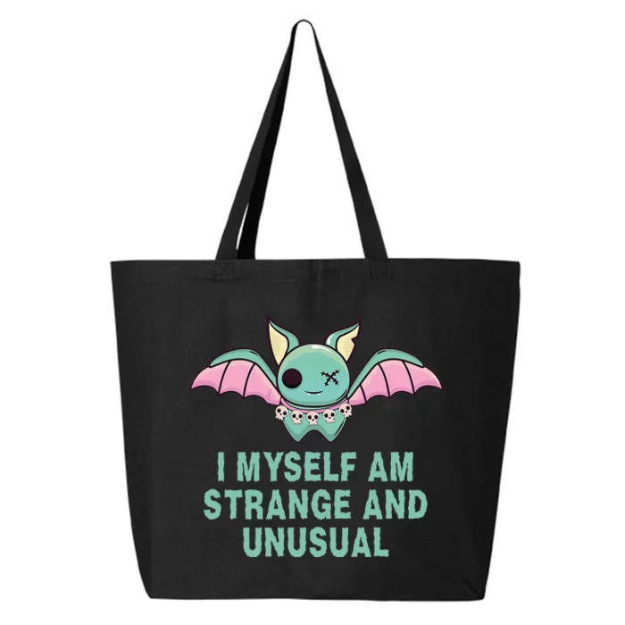 I Myself Am Strange And Unusual Halloween Bat 25L Jumbo Tote