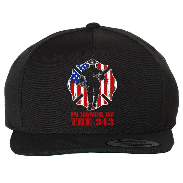 In Memory And Honor We Will Never Forget 343 Firefighter Wool Snapback Cap