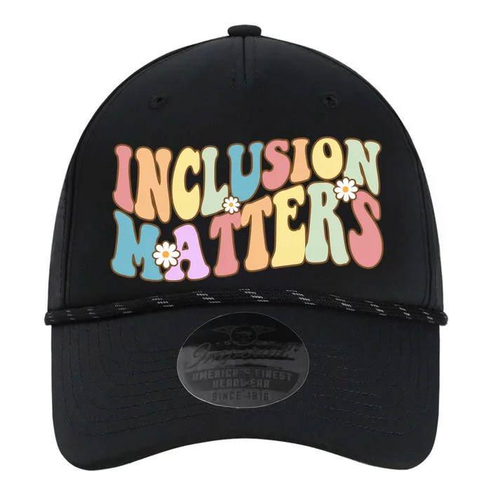 Inclusion Matters Autism Awareness Retro Floral Performance The Dyno Cap