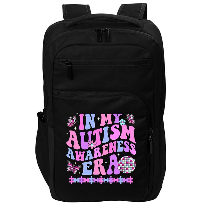 In My Autism Awareness Era Retro Disco In April We Wear Blue Impact Tech Backpack