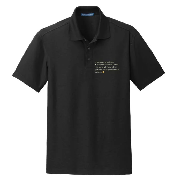 If Men Are From Mars And Women From Venus Out Of Uranus Dry Zone Grid Performance Polo