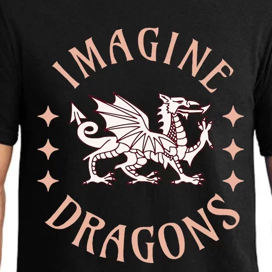 Imagine Magical And Mythical Fantasy Dragons For Pajama Set