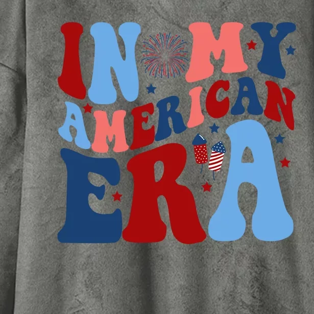 In My American Era Festive 4th Of July Summer Hooded Wearable Blanket