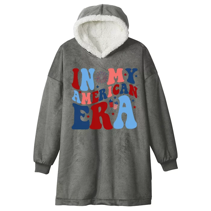 In My American Era Festive 4th Of July Summer Hooded Wearable Blanket