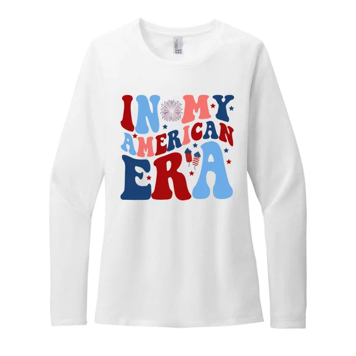 In My American Era Festive 4th Of July Summer Womens CVC Long Sleeve Shirt