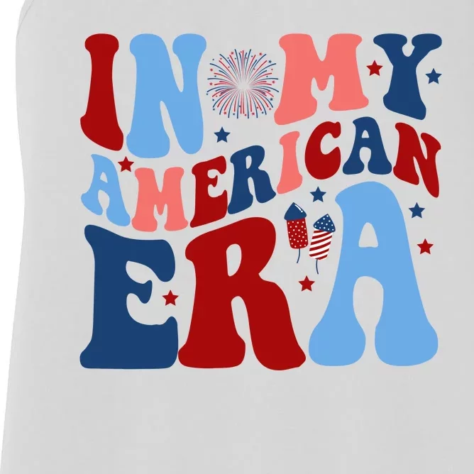 In My American Era Festive 4th Of July Summer Women's Racerback Tank