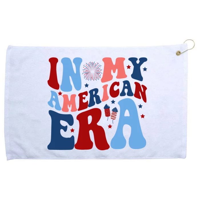 In My American Era Festive 4th Of July Summer Grommeted Golf Towel