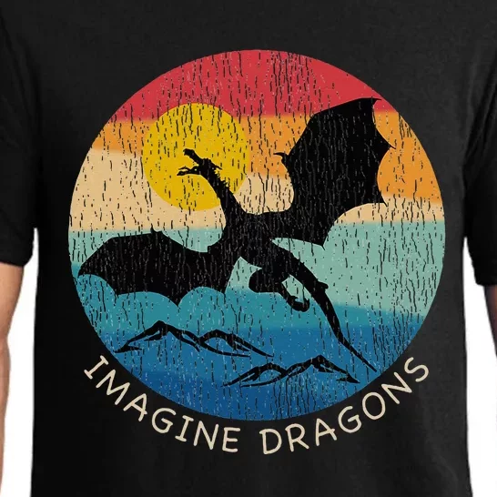 Imagine Magical And Mythical Fantasy Dragons Pajama Set