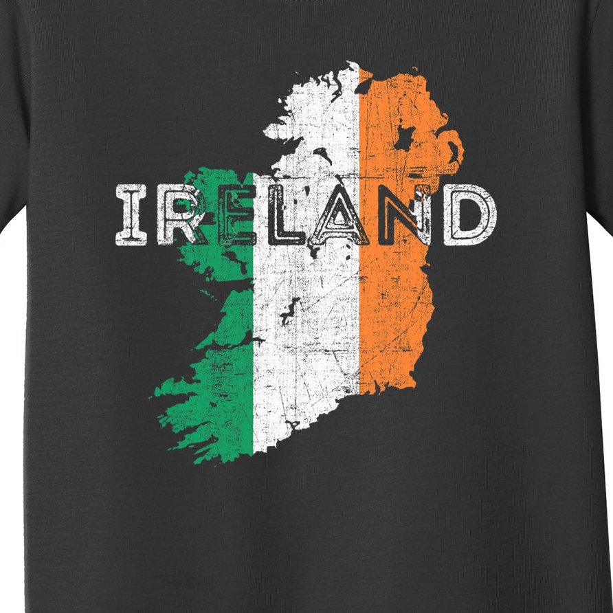 Irish Map And Flag Souvenir Distressed Ireland TShirt Toddler T-Shirt