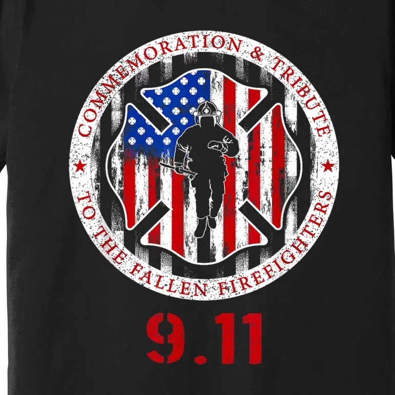 In Memory And Honor Of Firefighters Remembering 9/11 Premium T-Shirt