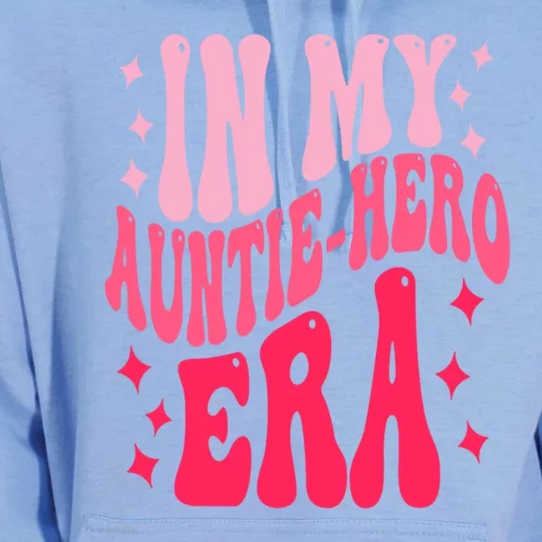 In My Auntie Hero Era Groovy Aunt Mothers Day Unisex Surf Hoodie