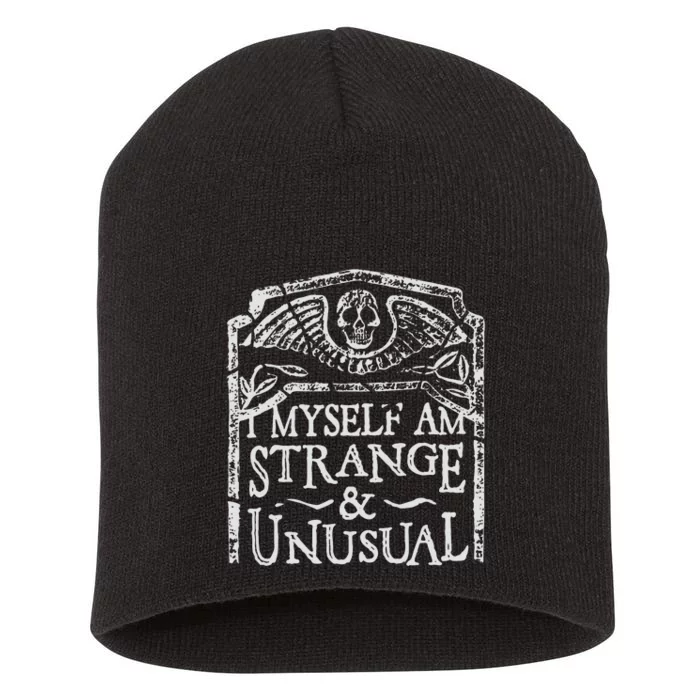 I Myself Am Strange And Unusual Short Acrylic Beanie