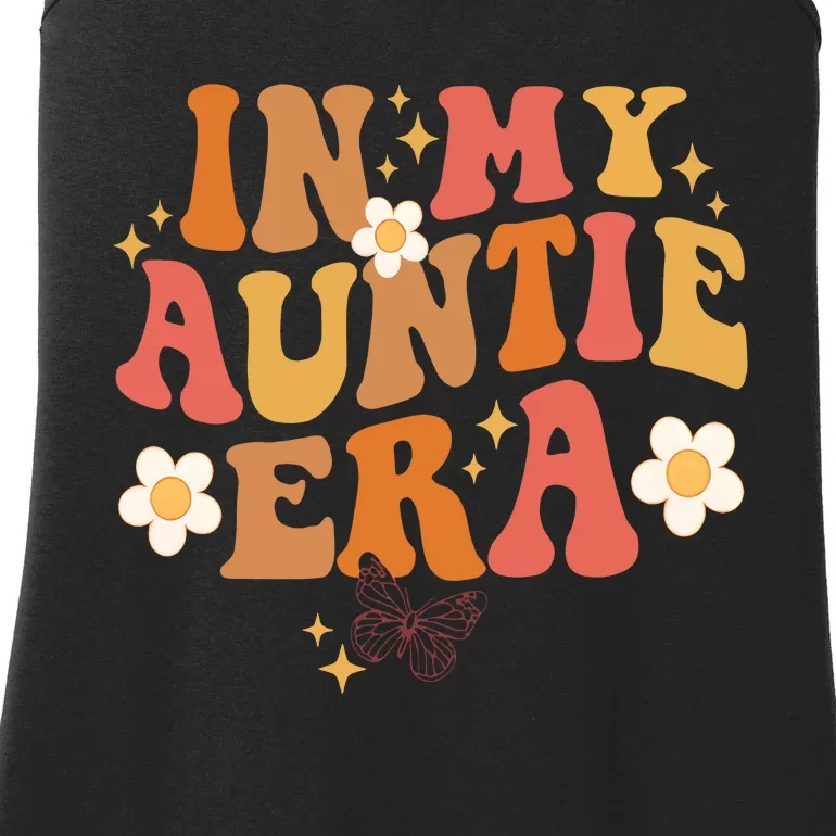 In My Auntie Era Baby Announcement Family Matching Ladies Essential Tank