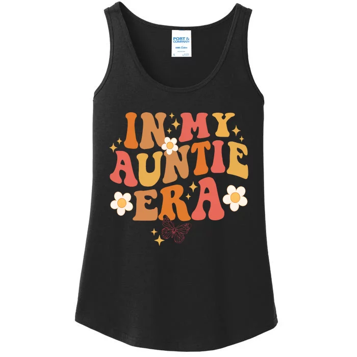 In My Auntie Era Baby Announcement Family Matching Ladies Essential Tank