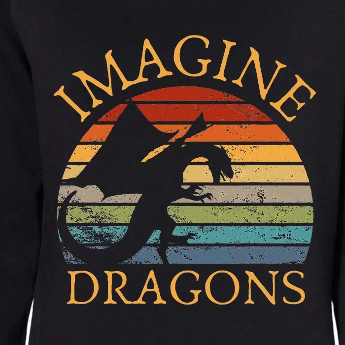 Imagine Magical And Mythical Fantasy Dragons Womens California Wash Sweatshirt