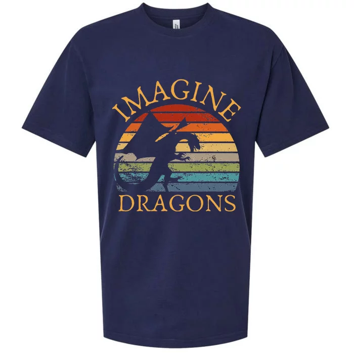 Imagine Magical And Mythical Fantasy Dragons Sueded Cloud Jersey T-Shirt