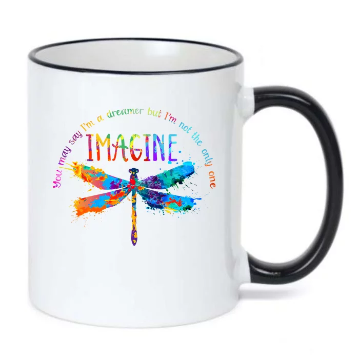 Imagine Dragonfly Dreamer Black Color Changing Mug