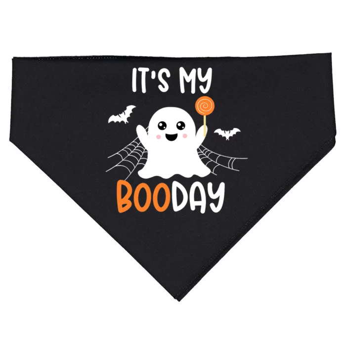 Its My Boo Day Cute Halloween Birthday Ghost Boy Girl USA-Made Doggie Bandana