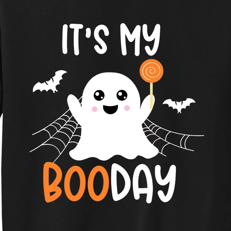 Its My Boo Day Cute Halloween Birthday Ghost Boy Girl Tall Sweatshirt