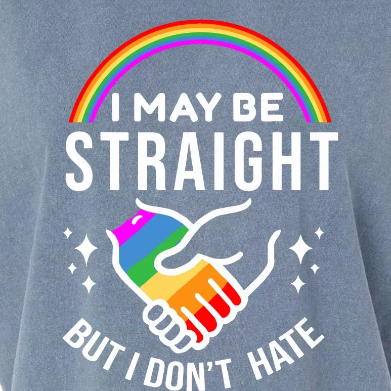 I May Be Straight But I Dont Hate Pride Garment-Dyed Women's Muscle Tee