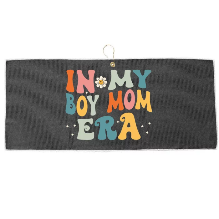 In My Boy Mom Era Large Microfiber Waffle Golf Towel