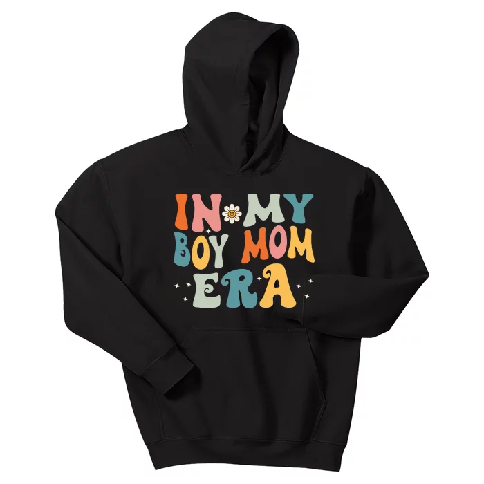 In My Boy Mom Era Kids Hoodie