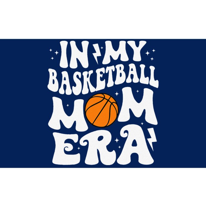 In My Basketball Mom Era Cute Groovy Basketball Mom Bumper Sticker