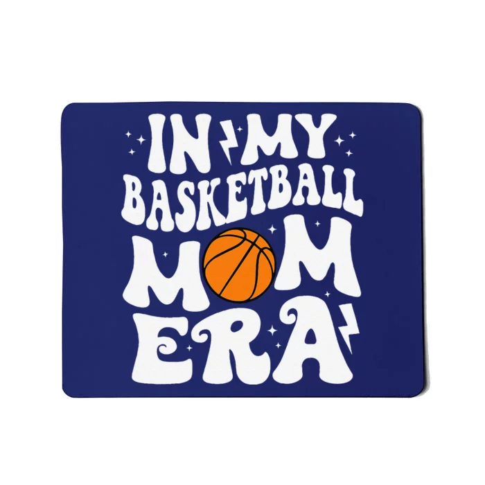 In My Basketball Mom Era Cute Groovy Basketball Mom Mousepad