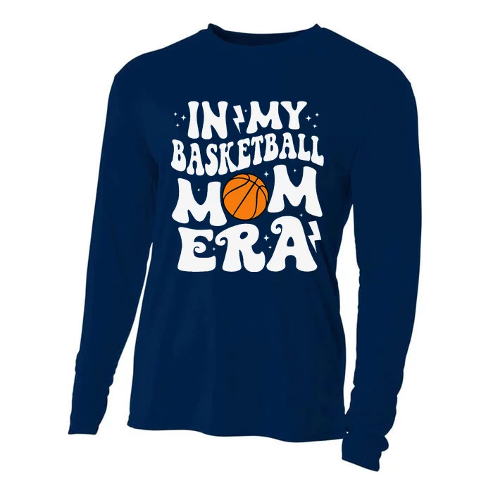 In My Basketball Mom Era Cute Groovy Basketball Mom Cooling Performance Long Sleeve Crew