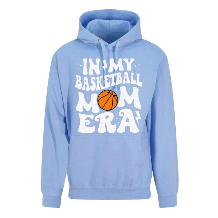 In My Basketball Mom Era Cute Groovy Basketball Mom Unisex Surf Hoodie