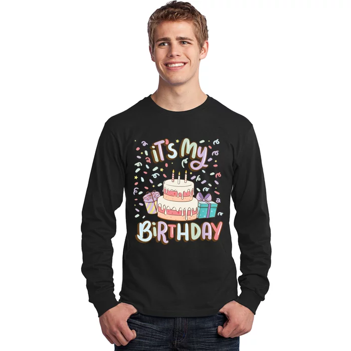 It's My Birthday Cake donut confetti Long Sleeve Shirt