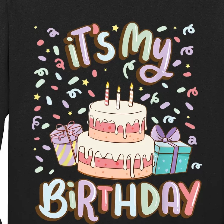 It's My Birthday Cake donut confetti Long Sleeve Shirt