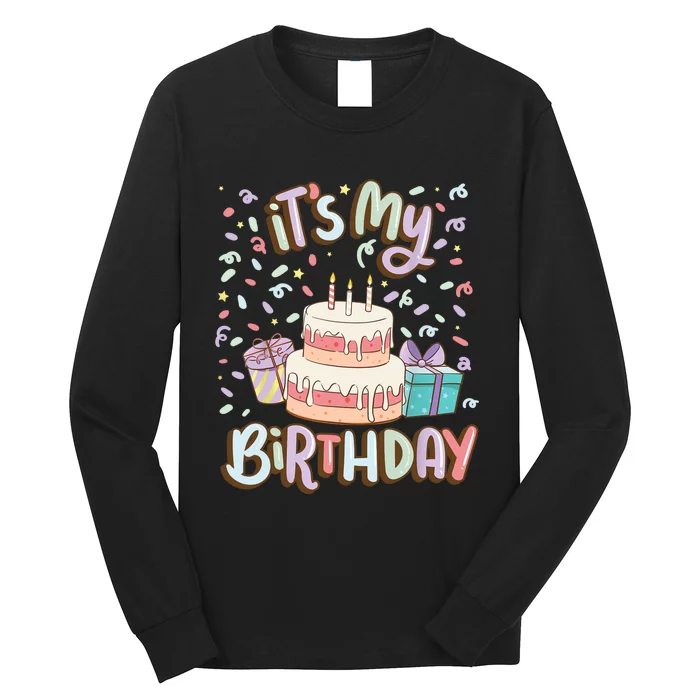 It's My Birthday Cake donut confetti Long Sleeve Shirt