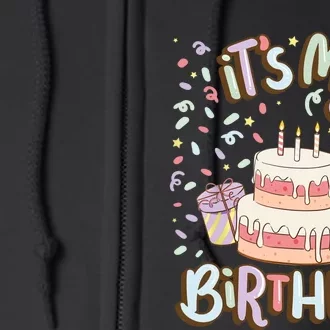 It's My Birthday Cake donut confetti Full Zip Hoodie