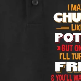 I May Be Chubby Like A Potato One Day I’ll Turn Into Fries Dry Zone Grid Performance Polo