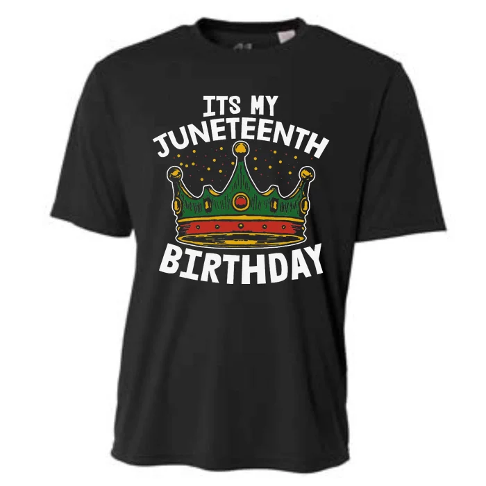 Its My Birthday Juneteenth Melanin Pride African American Cooling Performance Crew T-Shirt