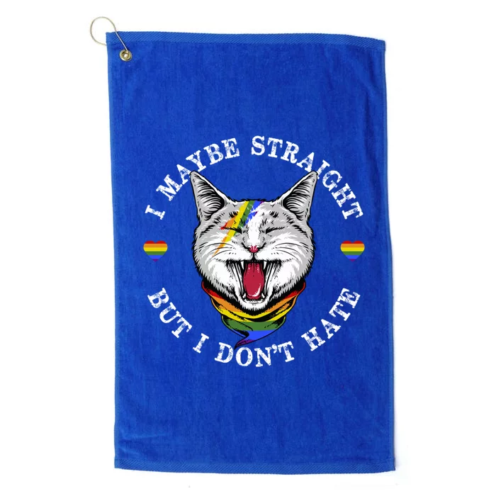 I May Be Straight But I Dont Hate For A Lgbt Pride Support Gift Platinum Collection Golf Towel