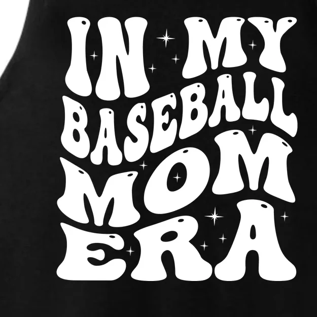 In My Baseball Mom Era Groovy Ladies Tri-Blend Wicking Tank