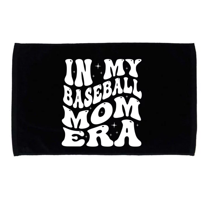 In My Baseball Mom Era Groovy Microfiber Hand Towel