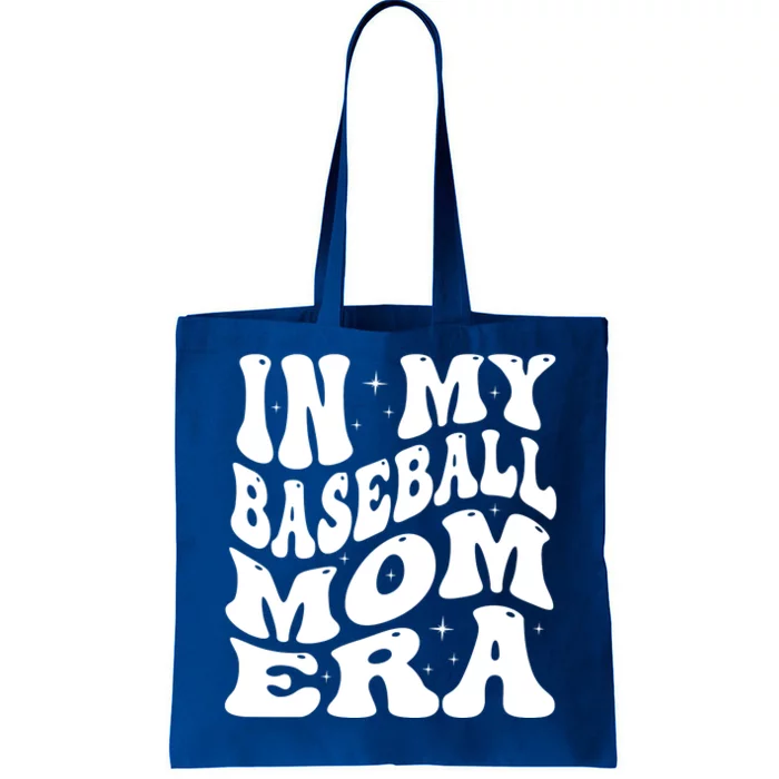 In My Baseball Mom Era Groovy Tote Bag