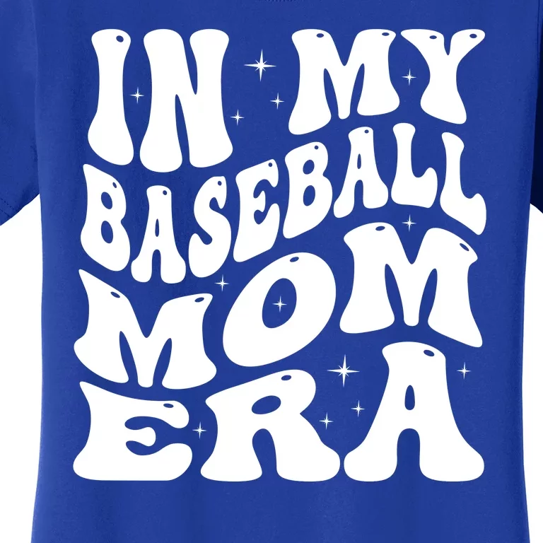 In My Baseball Mom Era Groovy Women's T-Shirt