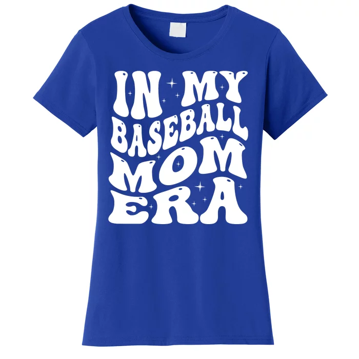 In My Baseball Mom Era Groovy Women's T-Shirt