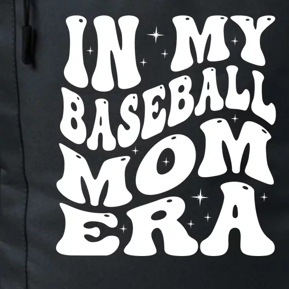 In My Baseball Mom Era Groovy Daily Commute Backpack