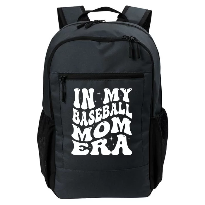 In My Baseball Mom Era Groovy Daily Commute Backpack